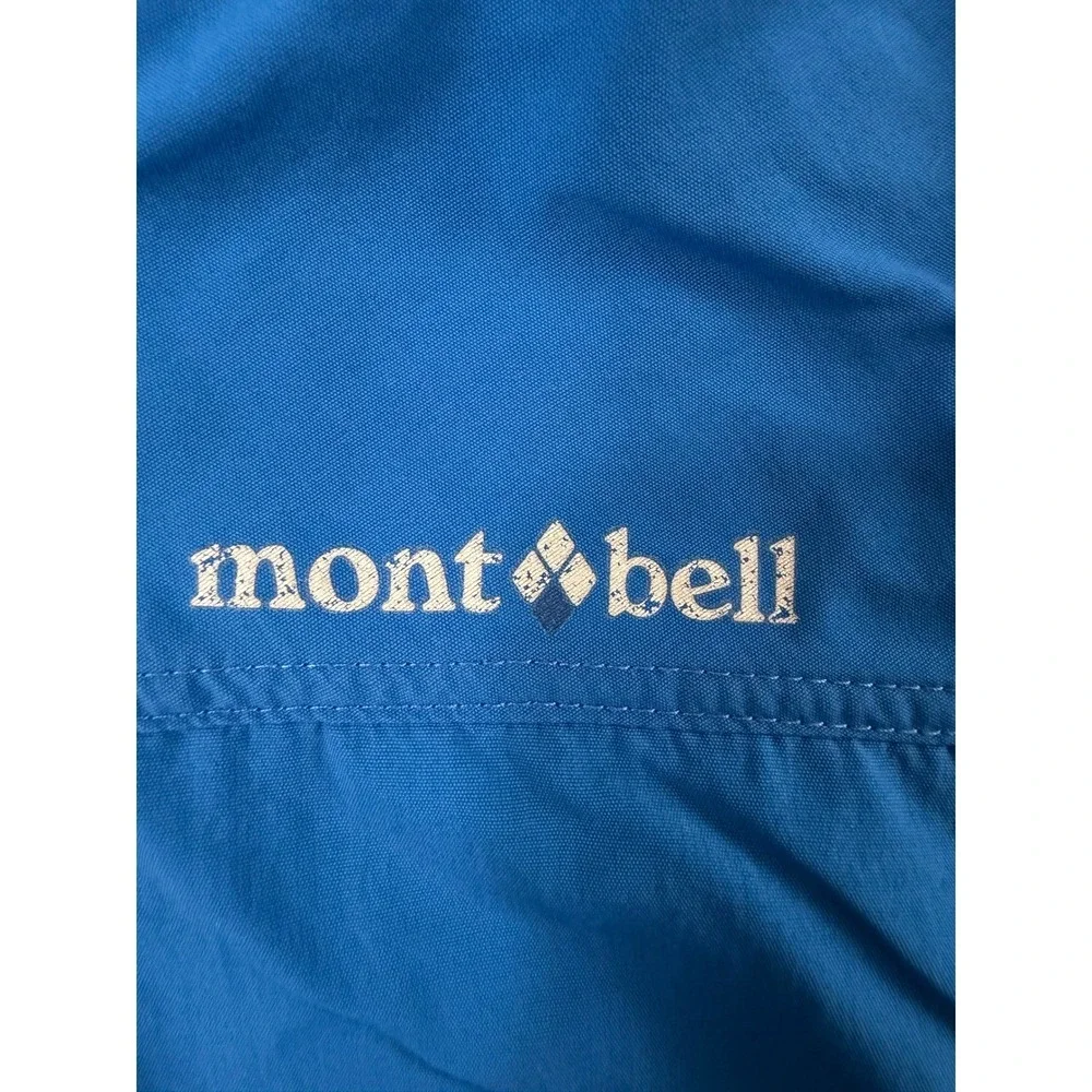 Mont-bell Windbreaker Jacket Baby‎ 90 Size 9 Blue Hooded Nylon Shell